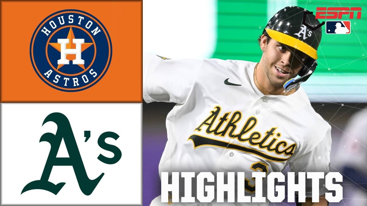 BACK-TO-BACK HRs 🔥 Houston Astros vs. The Athletics | Full Game Highlights | ESPN MLB