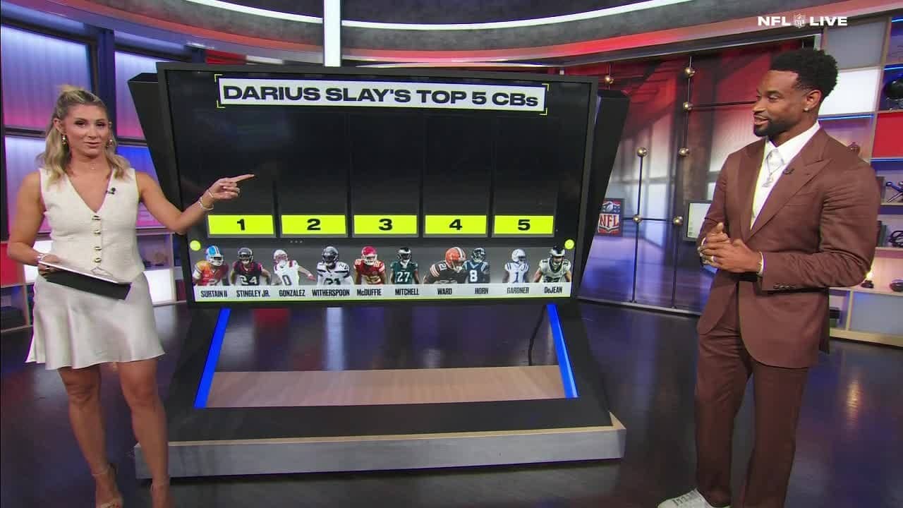 Darius Slay ranks his TOP FIVE cornerbacks in the NFL 👀 | NFL Live