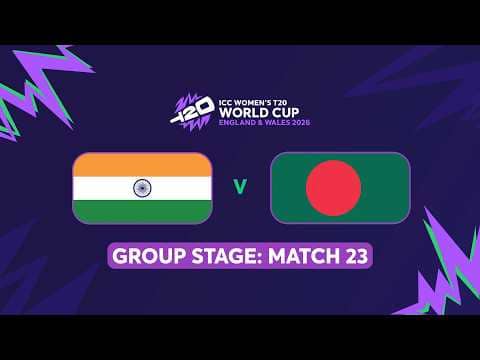 ICC Women's T20 World Cup 2026: India vs Bangladesh (English) #t20worldcup