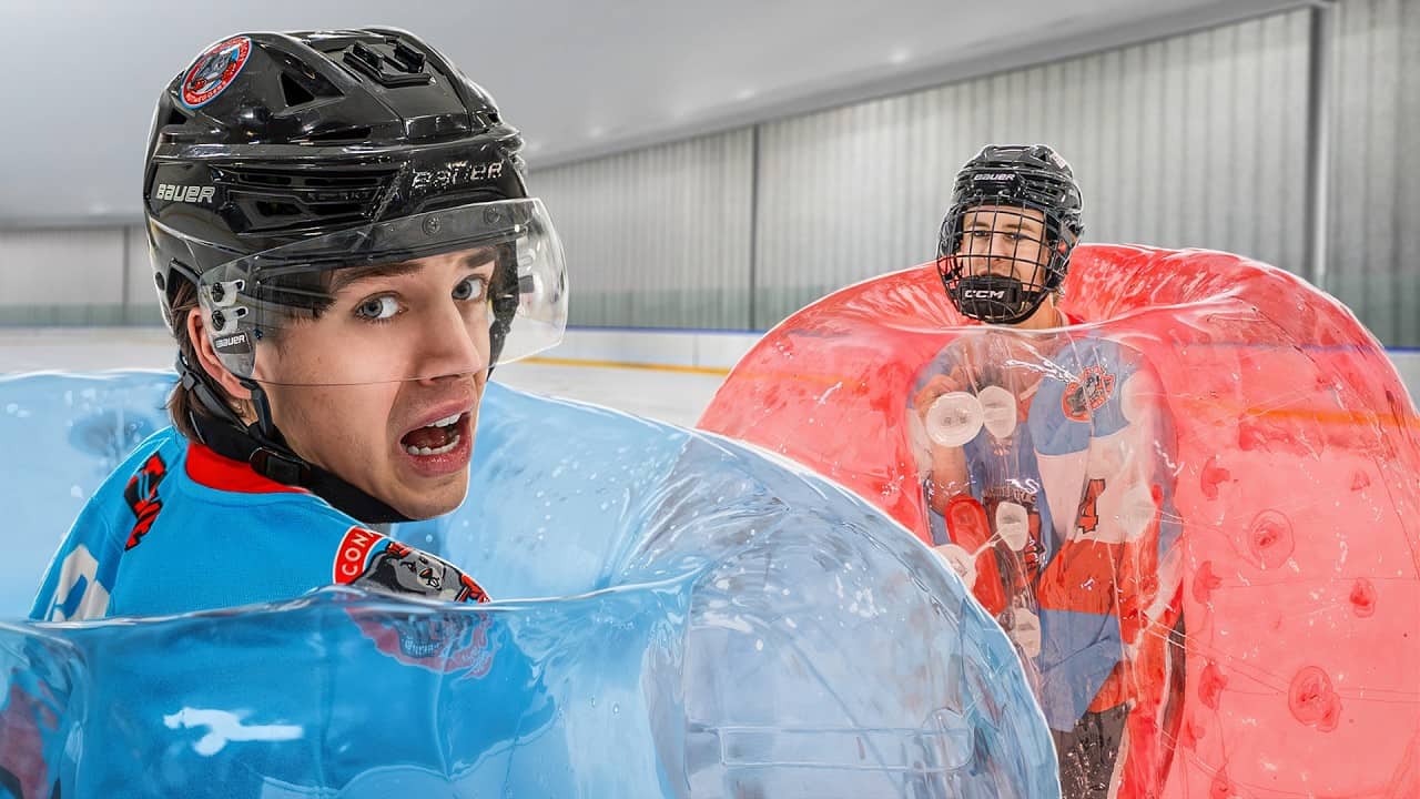 Hockey, But We’re Trapped In Giant Bubbles