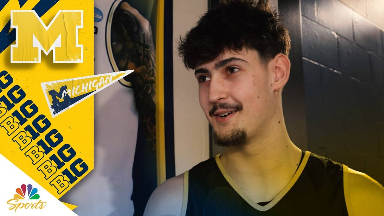Aday Mara: 'I made the right decision' coming to Michigan | Big Ten Basketball on NBC Sports