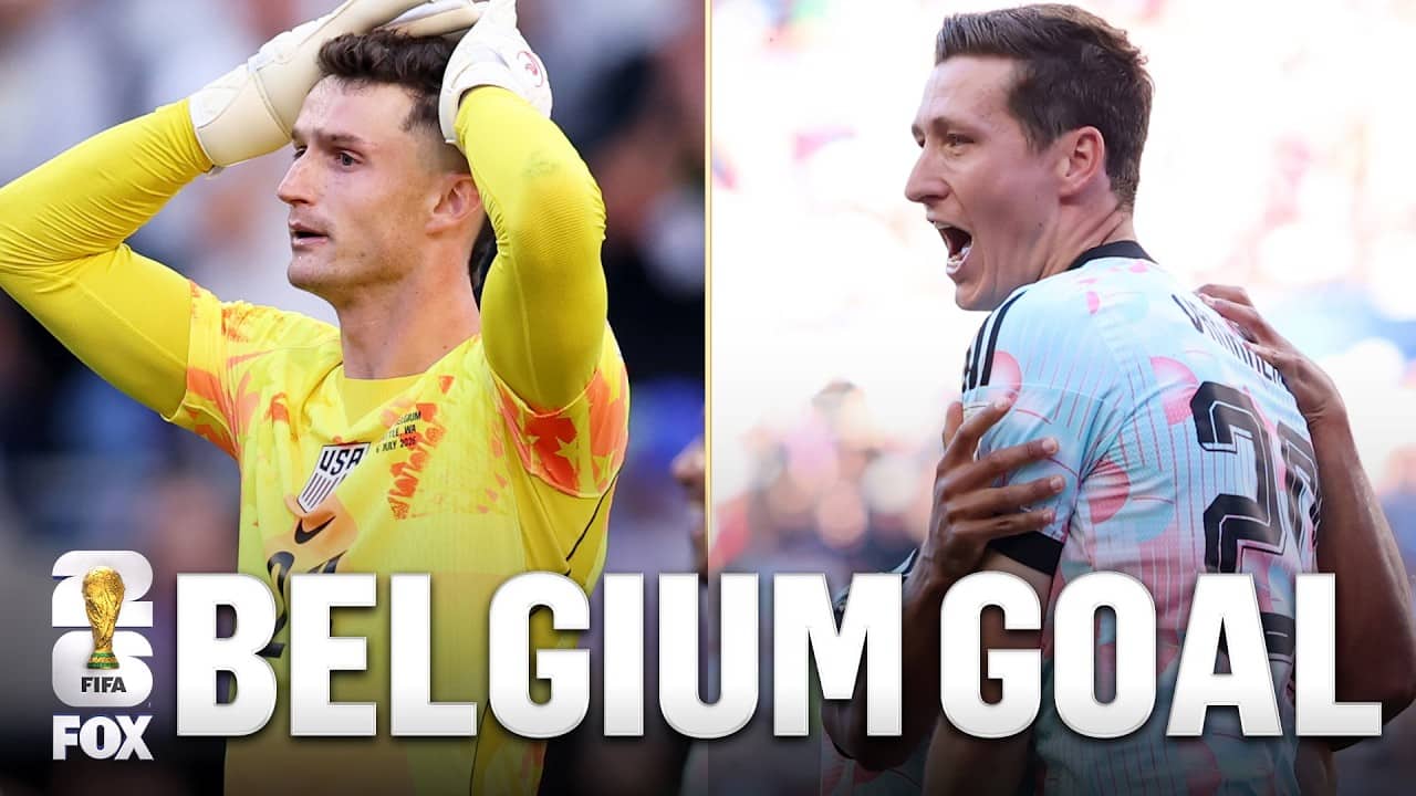 Belgium’s Hans Vanaken Scores Goal After Mistake by United States Goalkeeper Matt Freese