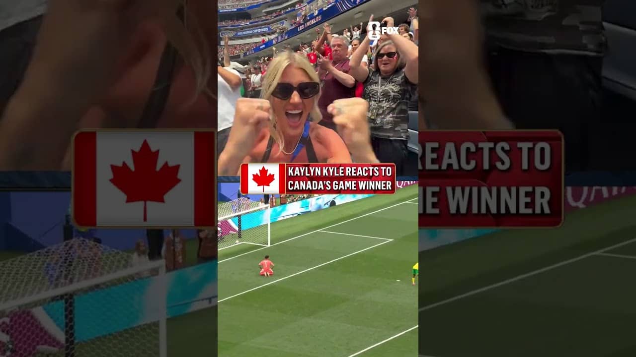 On to the Round of 16! @KaylynKyle is loving Canada's game winner 🇨🇦