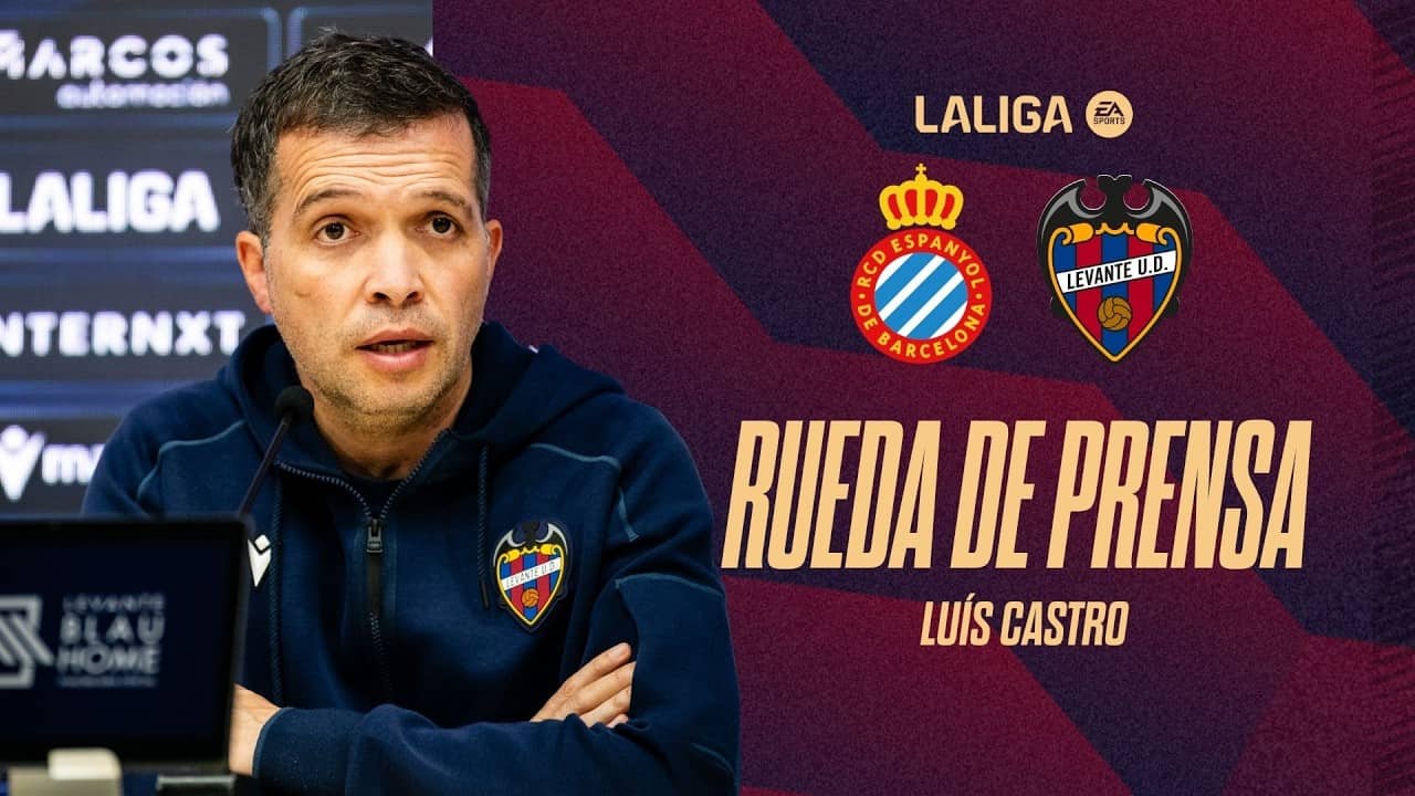 RUEDA DE PRENSA de LUÍS CASTRO previa al encuentro ante el RCD ESPANYOL (J32)