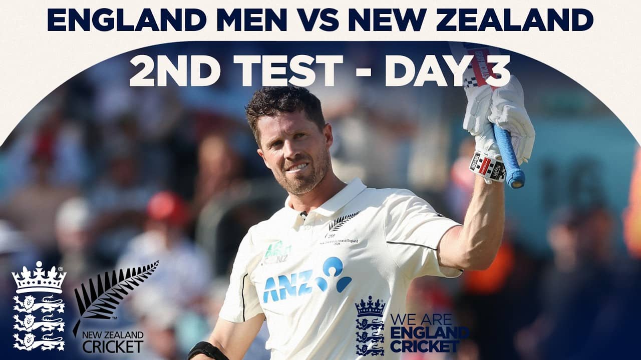 Nicholls Ton Extends Blackcaps' Lead | Highlights - England v New Zealand Day 3 | Rothesay Test 2026