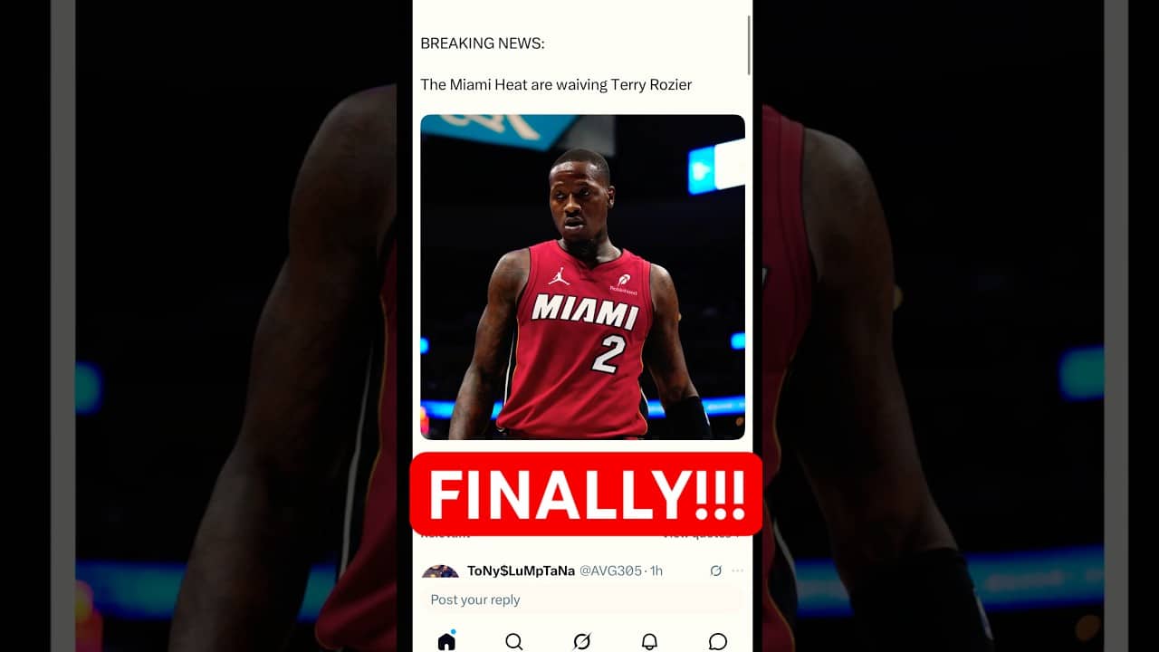 Miami Heat have WAIVED Terry Rozier! Finally!!! #nba #fyp #shorts #trending #terryrozier