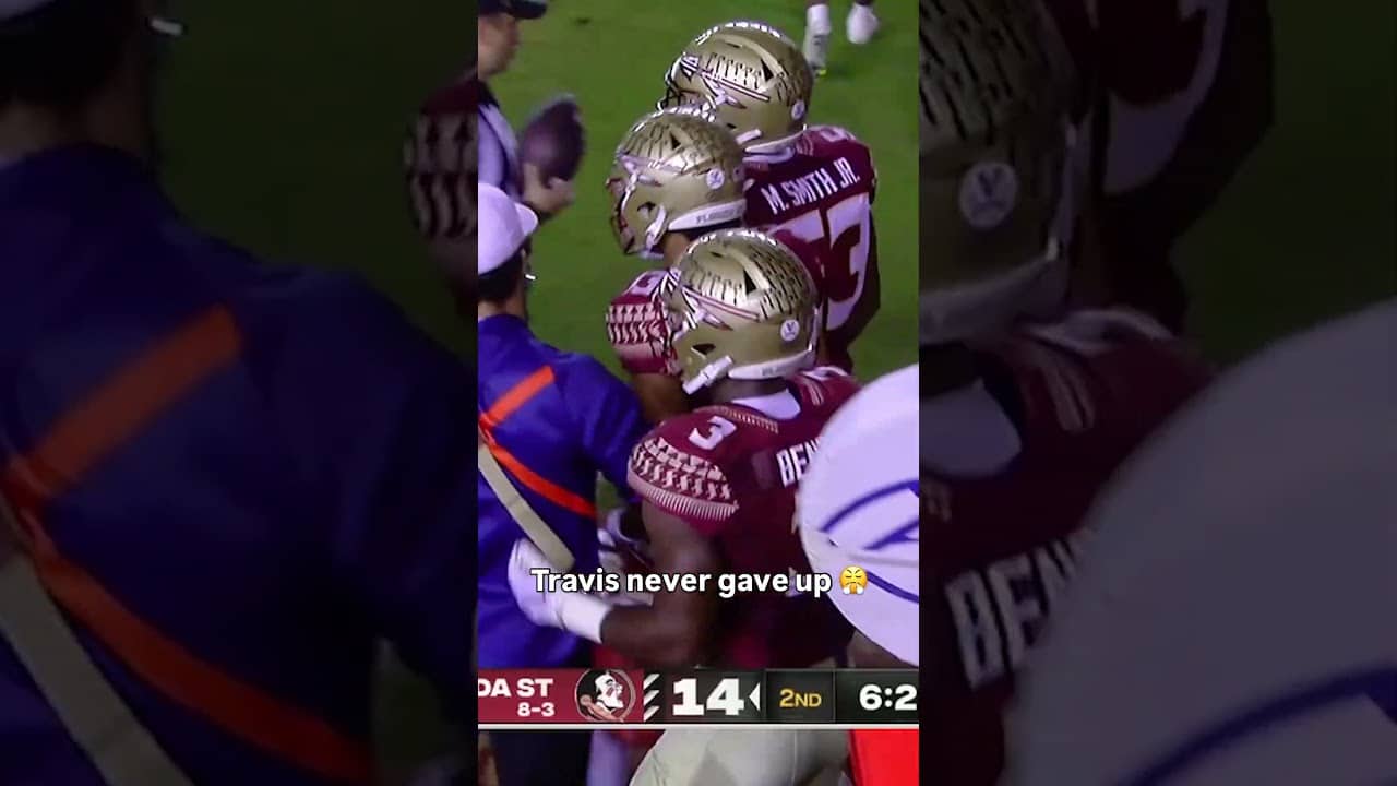 He really wanted that touchdown 🥶 #floridastateseminoles #accfootball #collegefootball