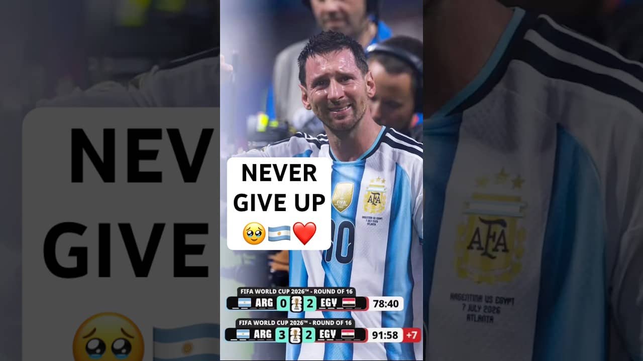 Messi fights to the last.🐐
