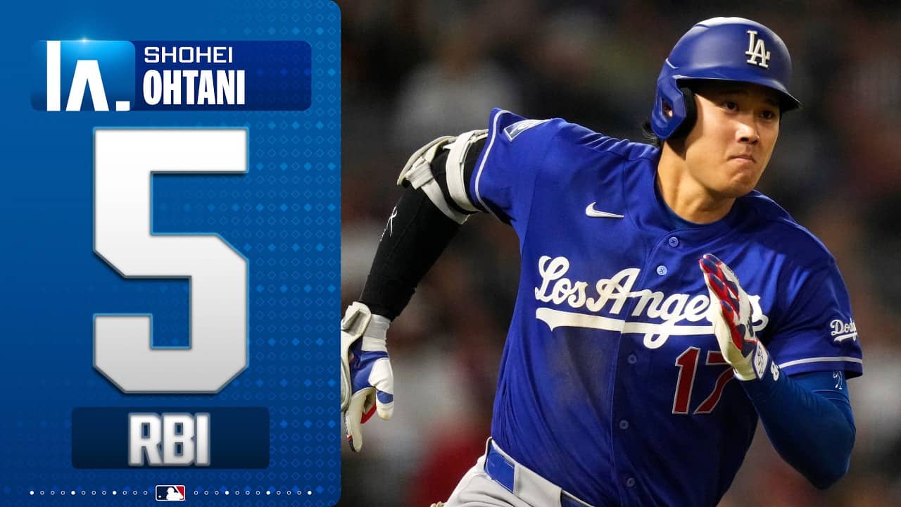 Shohei Ohtani drives in FIVE RUNS for the Dodgers! ✋😯 (RBI triple, double!) | MLB Highlights