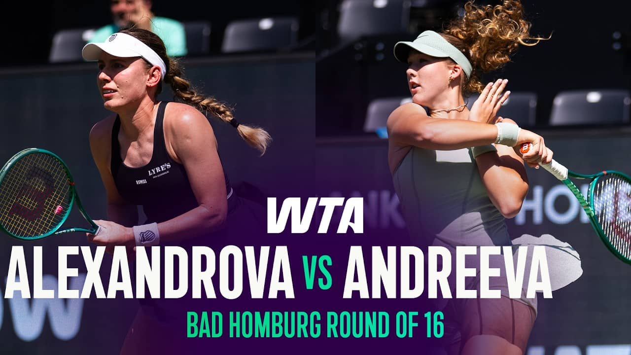 Ekaterina Alexandrova vs. Mirra Andreeva | 2026 Bad Homburg Round of 16 | WTA Match Highlights