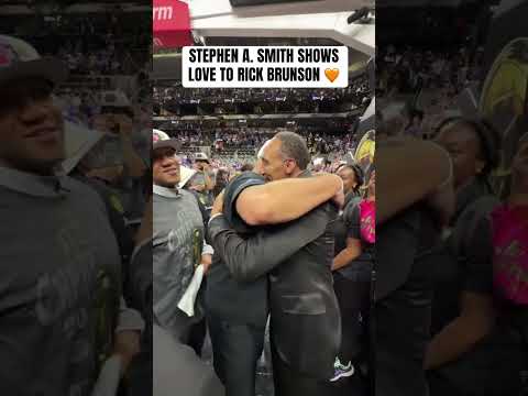 Special moment between Coach Rick Brunson and Stephen A. Smith 🧡🏆
