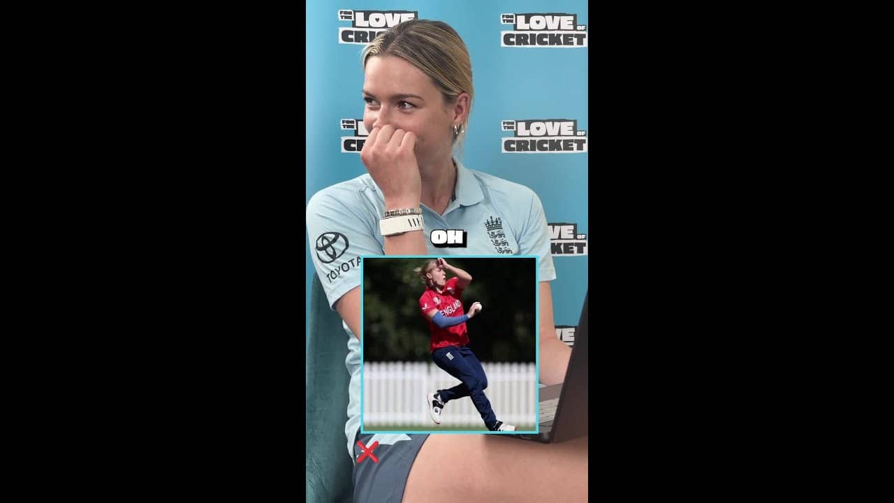 GUESS THE BOWLER ft. Lauren Bell 😅  #cricket #T20WorldCup