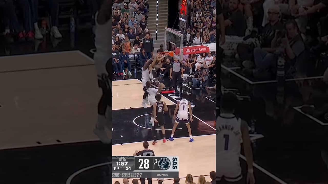 KJ PUTBACK SLAM‼️ #KeldonJohnson #Spurs #NBA
