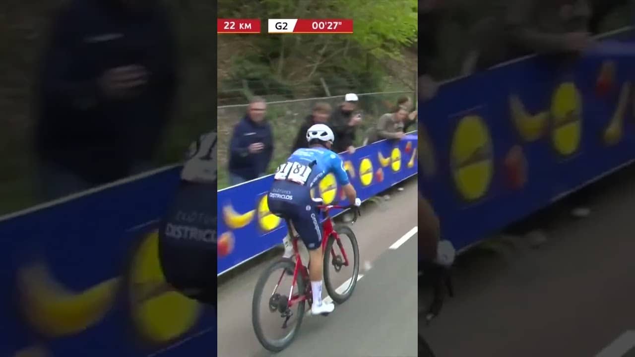 And then there were two! 🇧🇪🇩🇰 It’s nearly Deja Vu in Amstel Gold as Remco Evenepoel drops Gregoire.