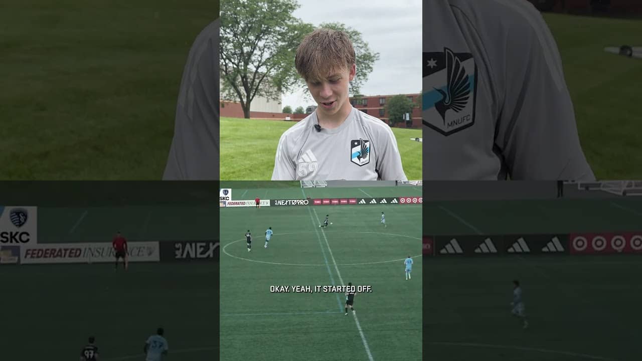 Not one, but TWO first professional goals last match #mnufc #mls #mlsnextpro #soccer #goal