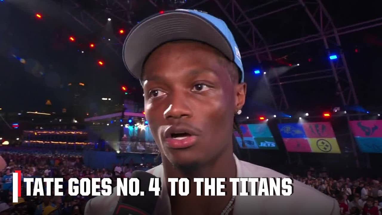 Carnell Tate’s message to Cam Ward after going No. 4 to Titans: I’M ALWAYS OPEN! | 2026 NFL Draft