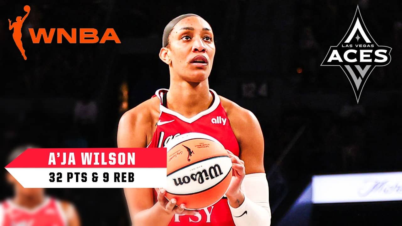 A’ja Wilson drops 32 in Aces’ win over the Wings 🔥 | WNBA on ESPN