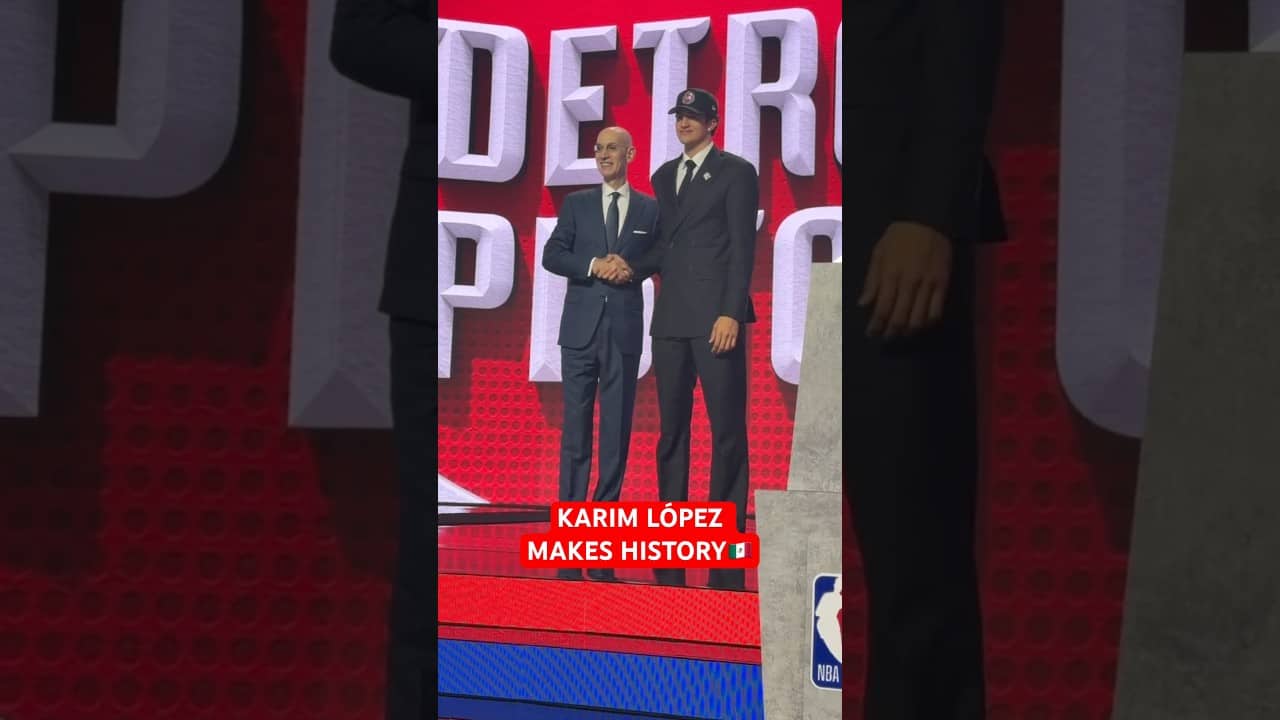 Karim López goes 21st Overall to the Detroit Pistons in the 2026 NBA Draft