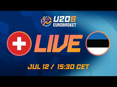 LIVE - Switzerland v Estonia | FIBA U20 EuroBasket 2026 Division B | Group Phase