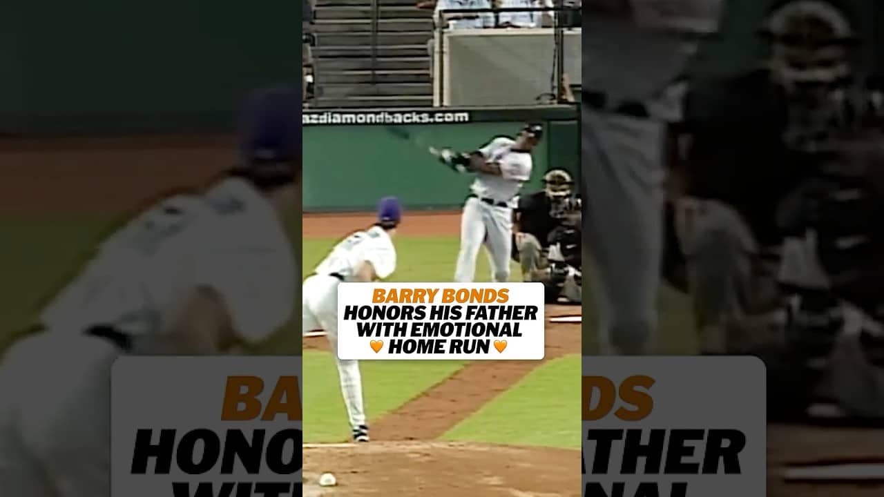 In his 1st game since his dad's passing, Barry Bonds honored his late father, Bobby, by hitting a HR
