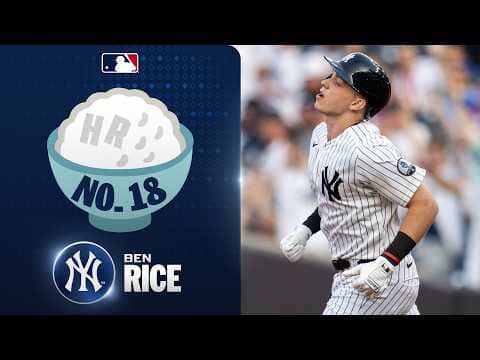 Ben Rice serves up his 18th home run of the season for the Yankees! 🍚 | MLB Highlights