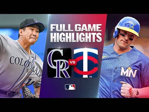 ROCKIES vs. TWINS: Official Full Game Highlights (June 26) | 2026 MLB Season