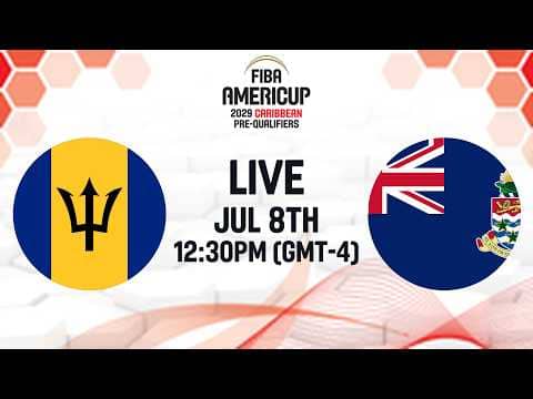LIVE - Barbados v Cayman Islands | FIBA AmeriCup 2029 Caribbean Pre-Qualifiers 2029 | Group Phase