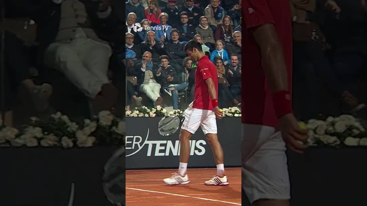 Novak Didn't Realise He Had A Broken String 😅
