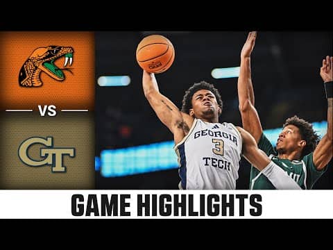 Florida A&M vs. Georgia Tech Game Highlights | 2025-26 ACC Men's Basketball