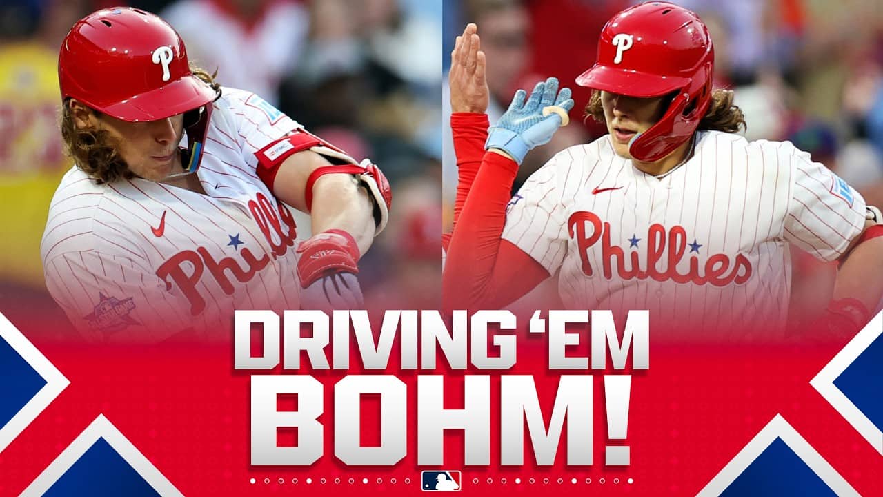 Alec Bohm hits TWO HOMERS and drives in FOUR RUN for the Phillies! 🔔🔥 | MLB Highlights