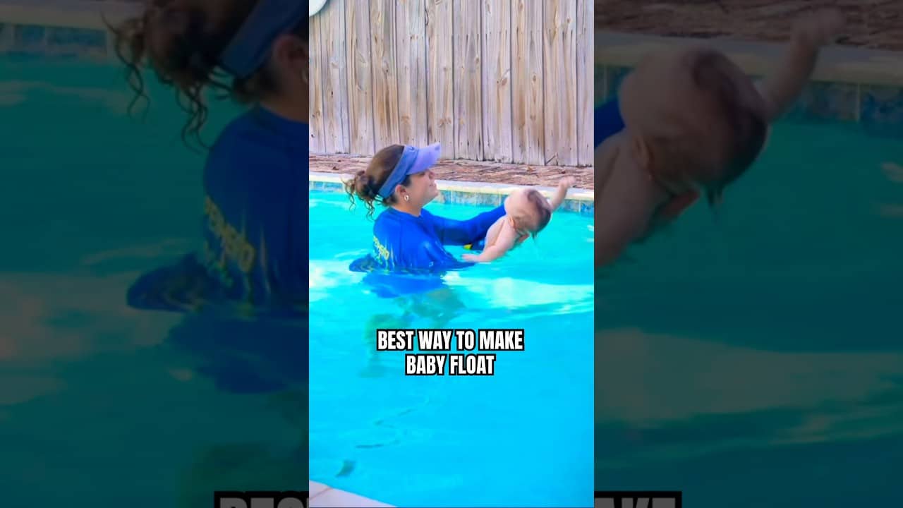 Swim Instructor Learns the Best Way to Teach a Baby to Float