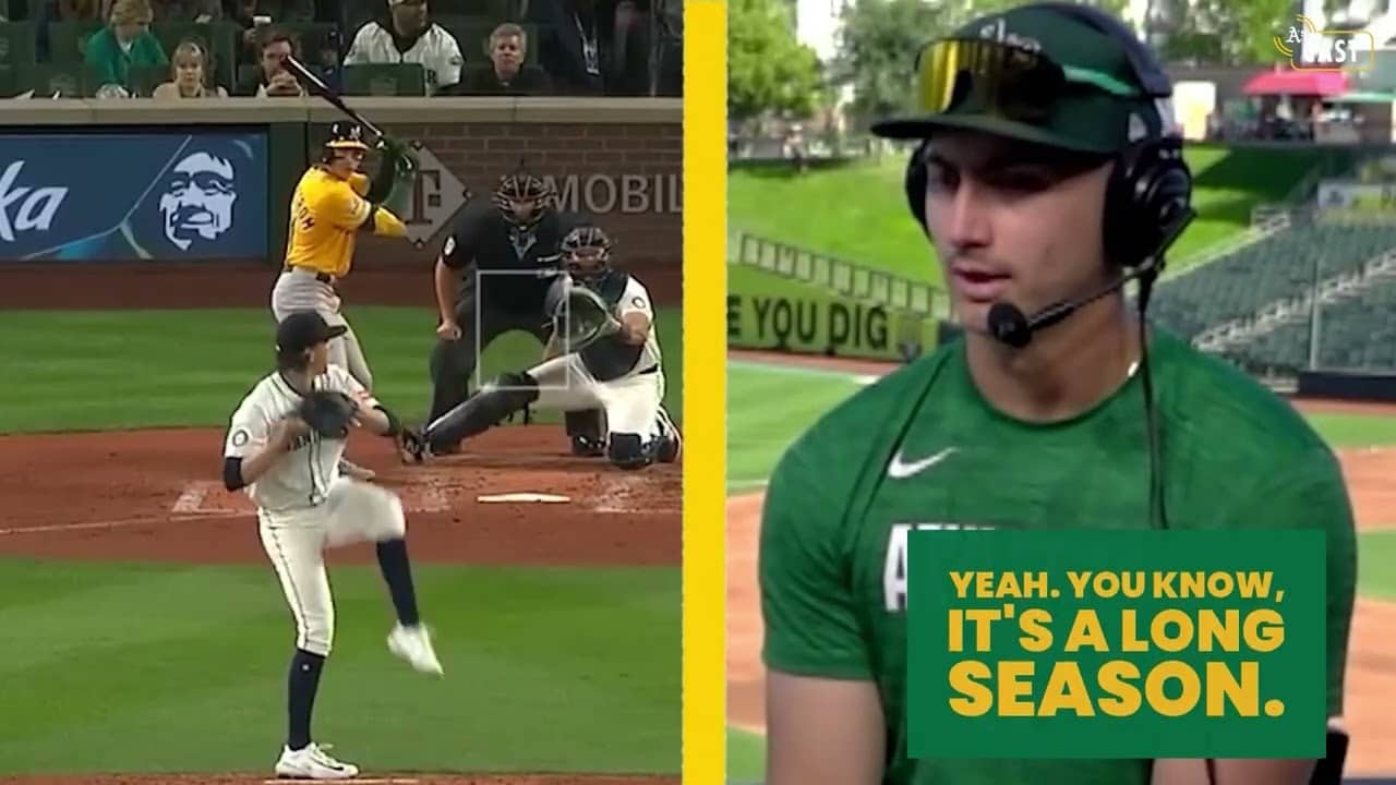 We're Not Panicking" - Tyler Soderstrom on the #athletics start to 2026 #athletics