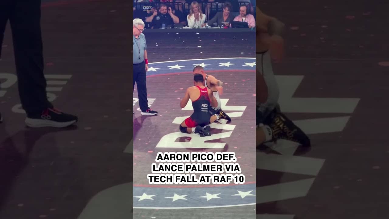 Aaron Pico TECH FALLS Lance Palmer in wrestling return | RAF 10 | MMA Fighting