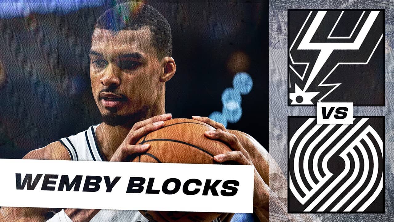 ALL OF WEMBY'S BLOCKS FROM ROUND 1!!!