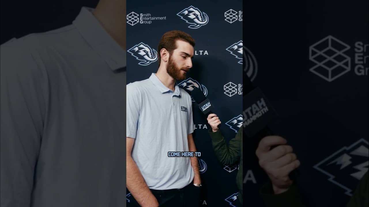 "I've heard great things." Cossa on the Utah Mammoth organization