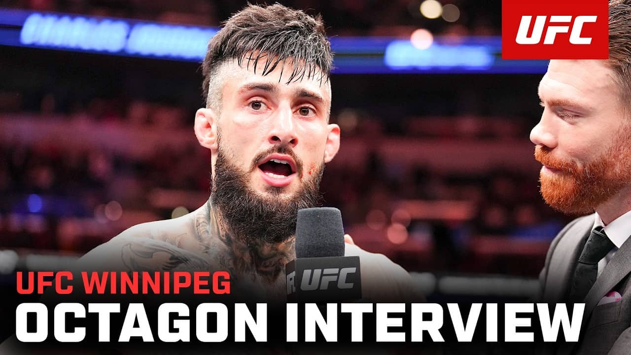 Charles Jourdain Octagon Interview | UFC Winnipeg