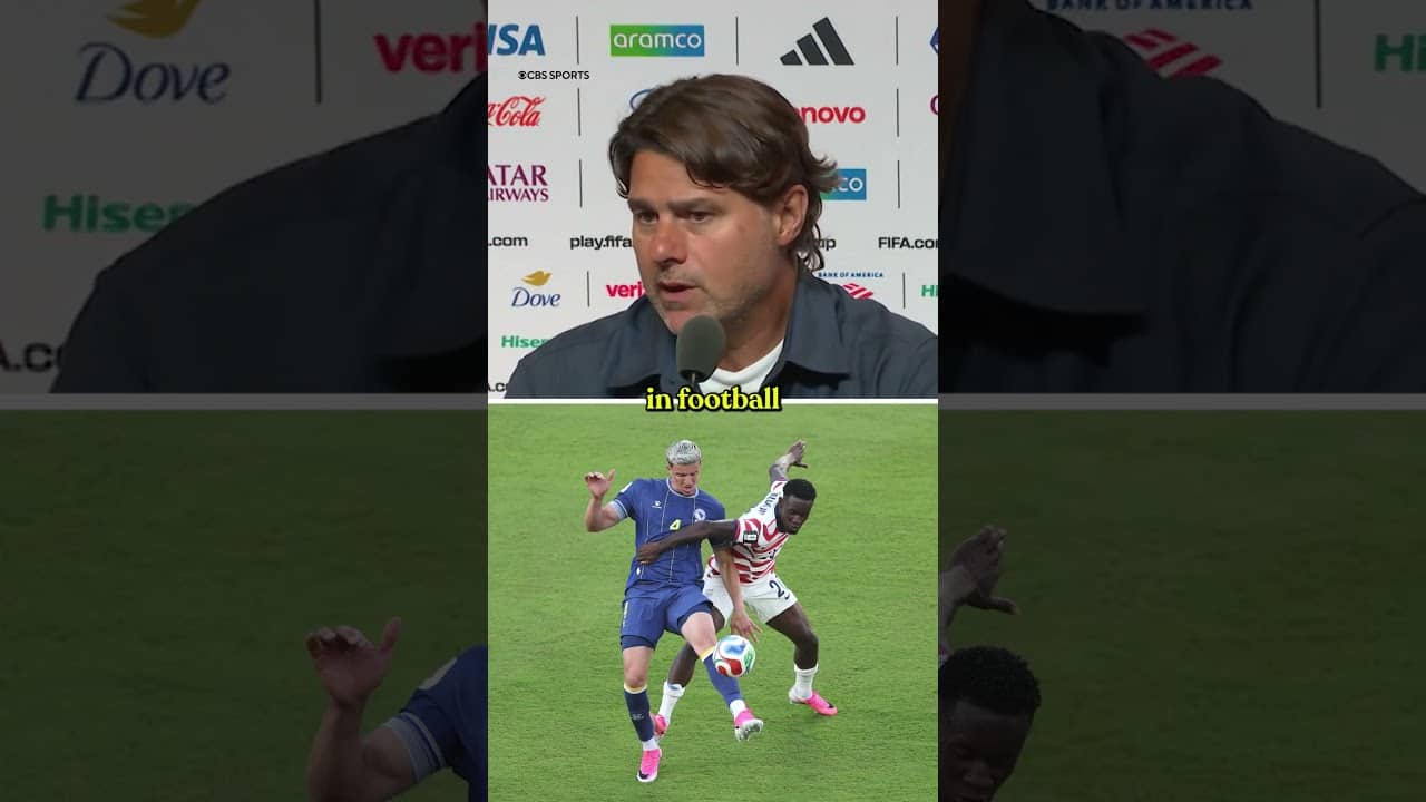 USMNT Manager Mauricio Pochettino weighed in on Folarin Balogun's red card #worldcup