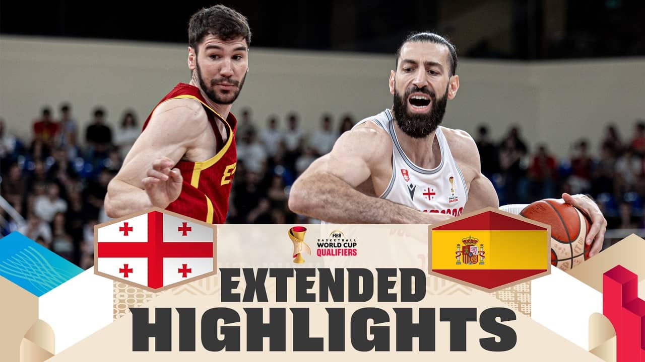 Georgia 🇬🇪 v Spain 🇪🇸 | Extended Highlights | FIBA Basketball World Cup 2027 European Qualifiers