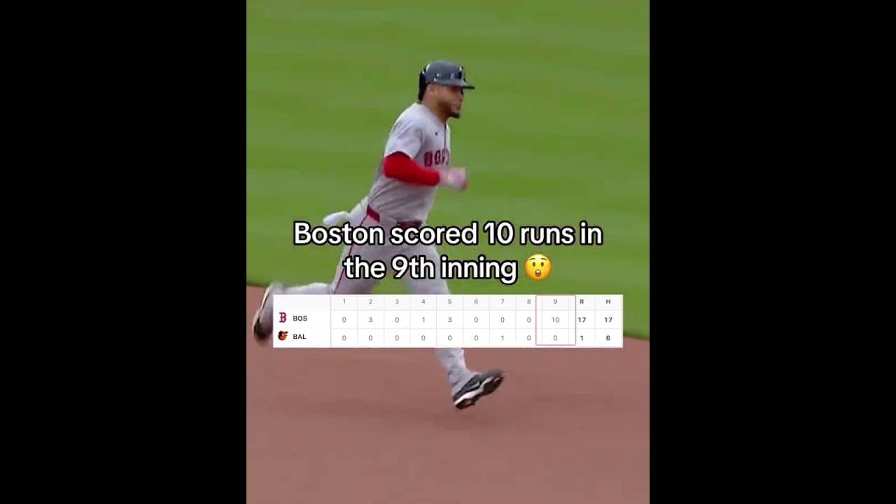 The Red Sox won 17-1 😱