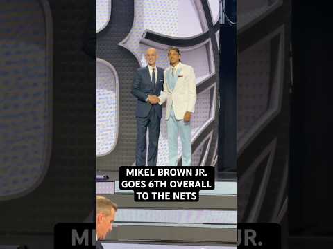 Mikel Brown Jr. selected 6th overall by the Brooklyn Nets in the 2026 NBA Draft