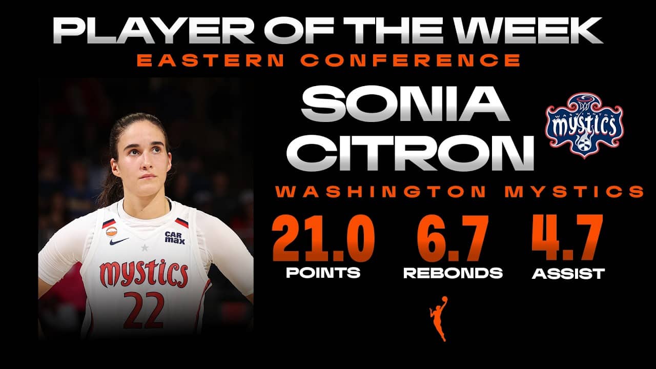 Week 6: Eastern Conference Player of the Week Sonia Citron