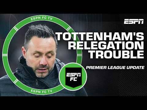 SPURS IN RELEGATION ZONE 😱 Tottenham on the brink + Liverpool or Chelsea for UCL? 🤔 | ESPN FC