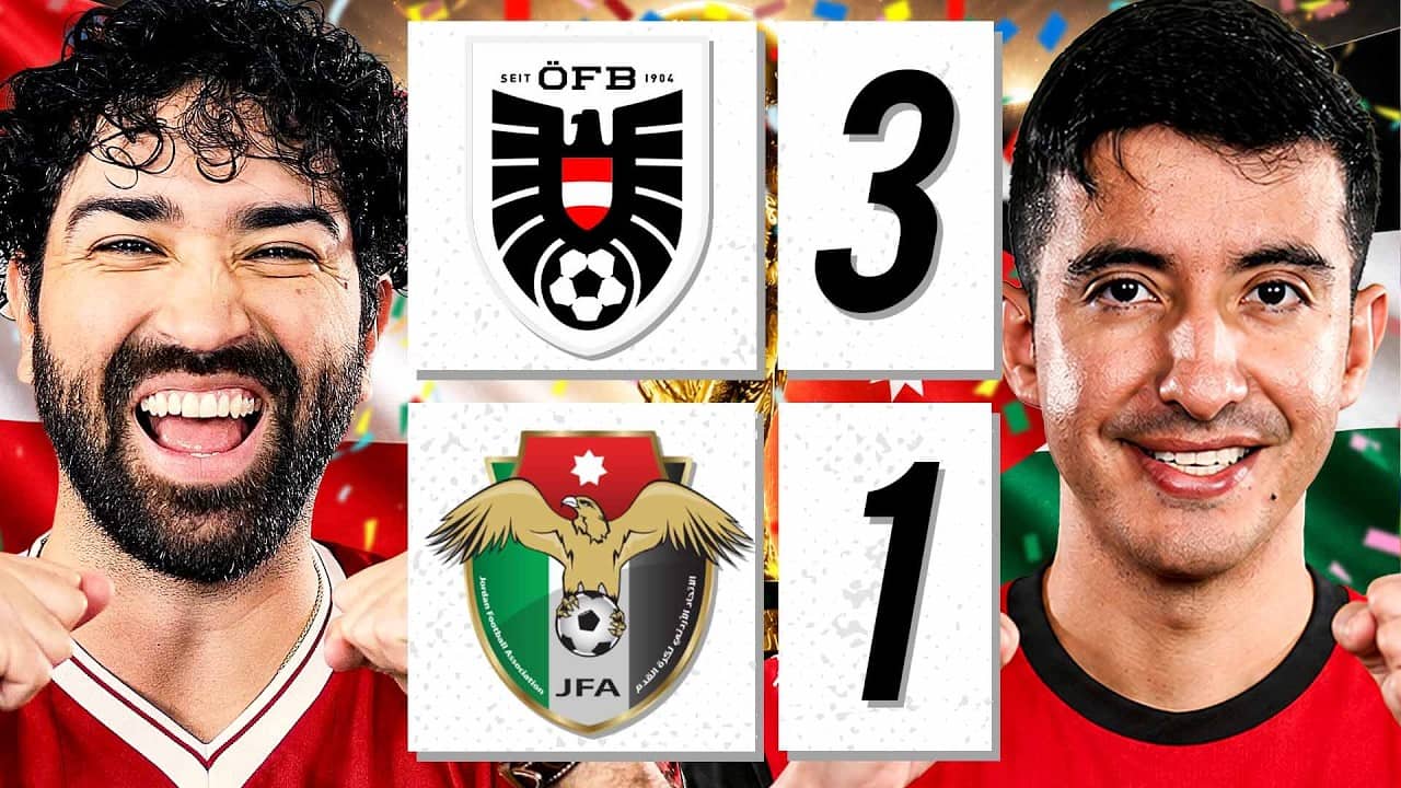 JORDAN SCORES 1ST GOAL EVER! 👏 AUSTRIA 3-1 Jordan (REACTION)