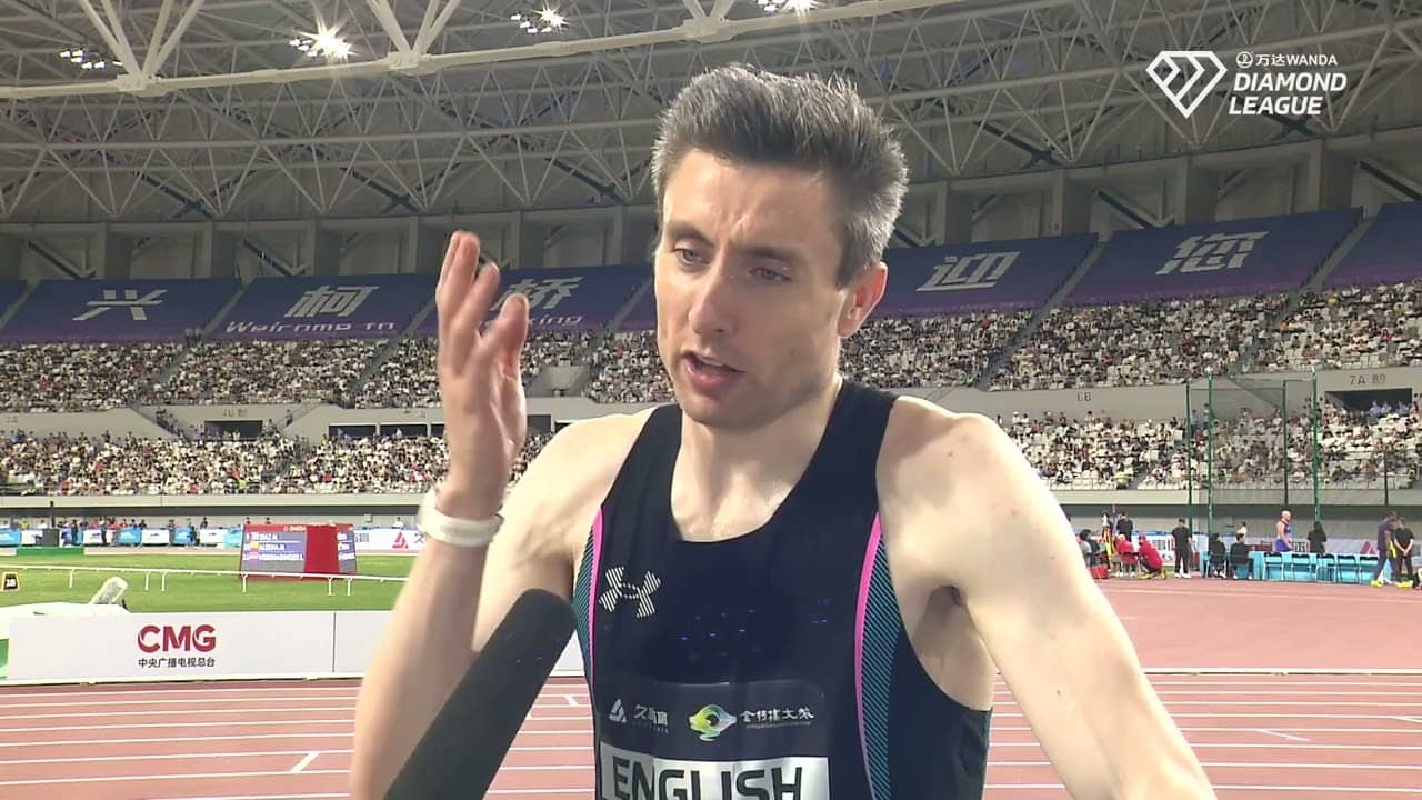 33-Year-Old Mark English Reacts To First Career Diamond League Win, 1:43.85 800m Victory In Shanghai