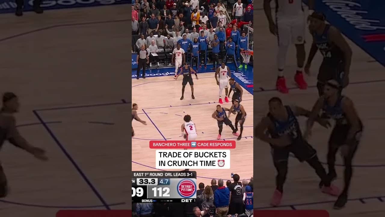 A trade of tough buckets as the clock winds down 🤯