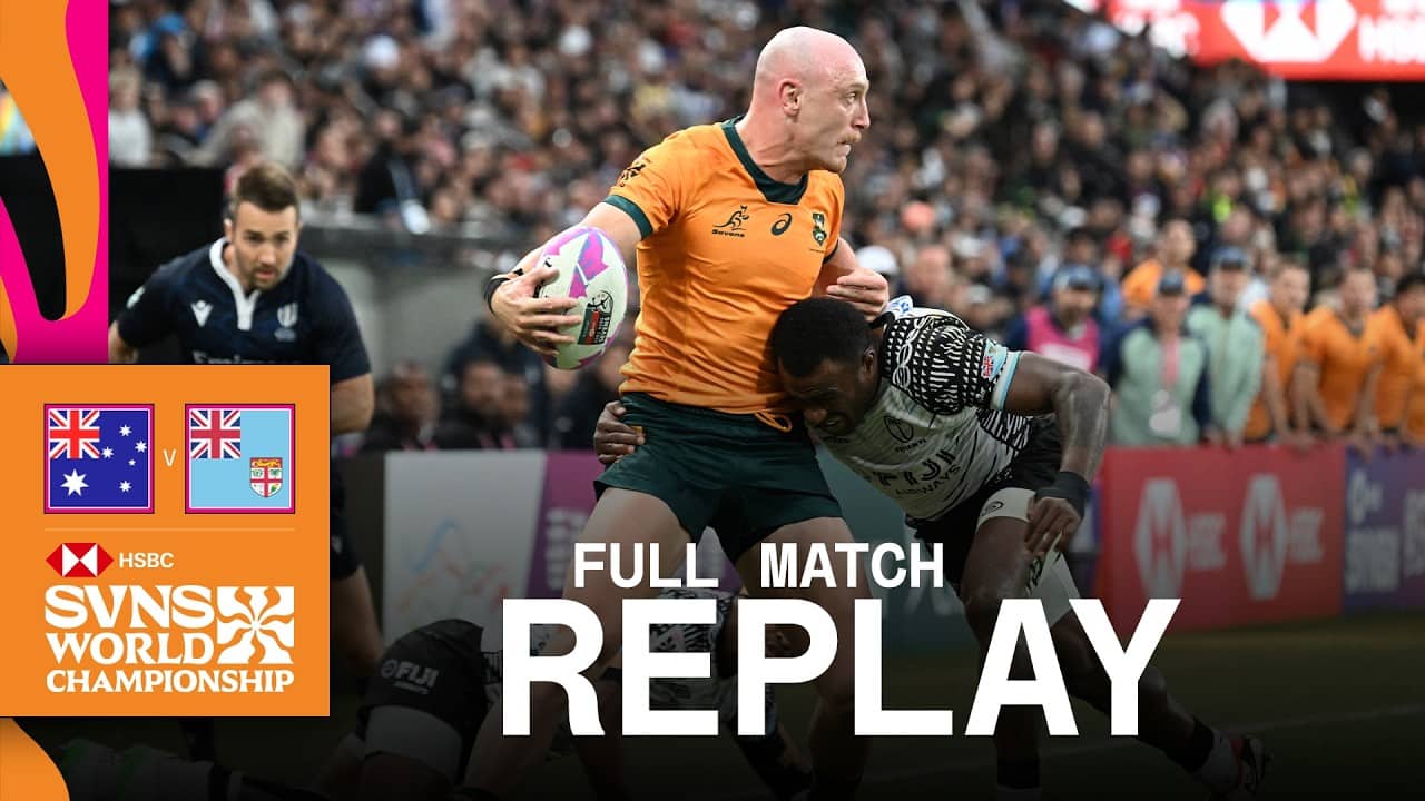 Last second WINNER in Hong Kong 🤩 | Australia v Fiji | HSBC SVNS Hong Kong 2025 | Full Match Replay