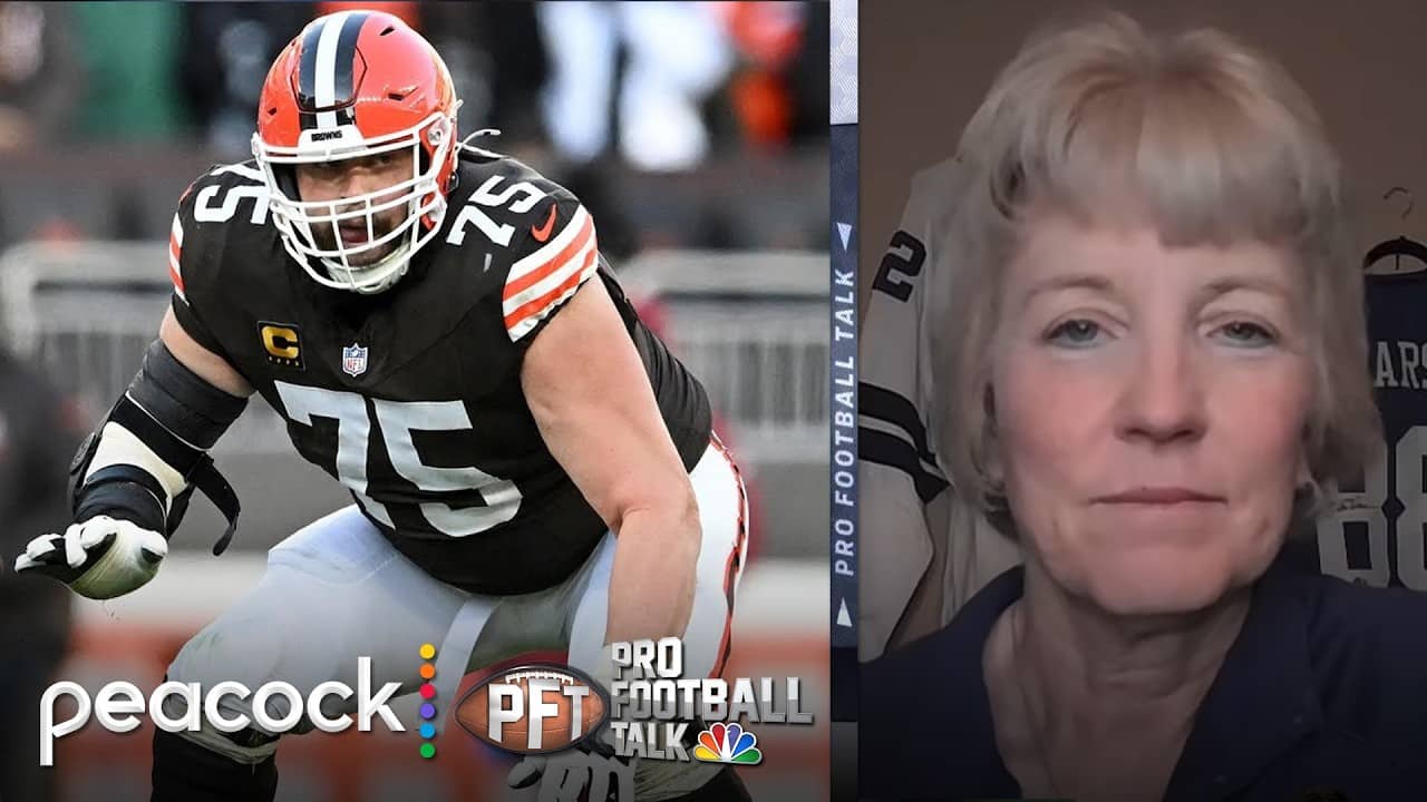 Joel Bitonio pokes fun at Johnny Manziel in press conference | Pro Football Talk | NFL on NBC