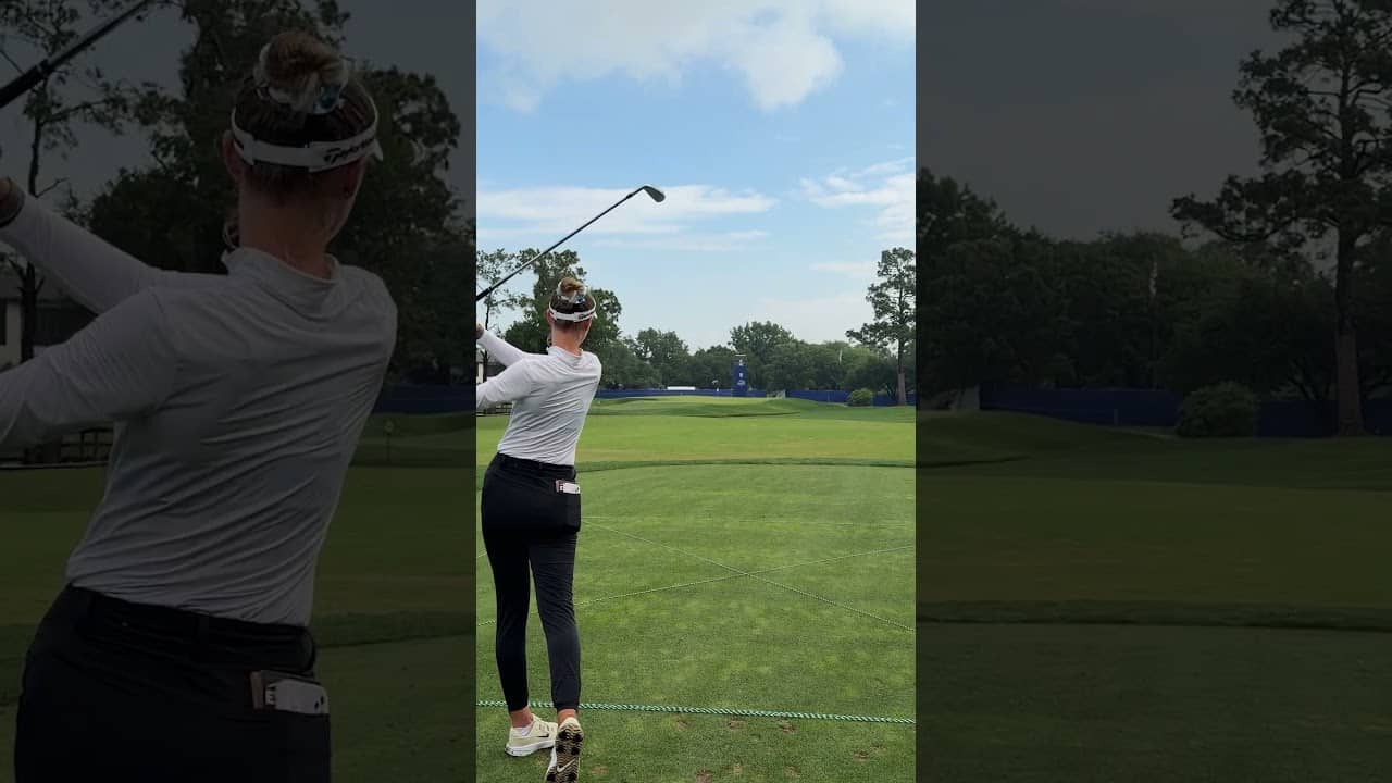 From 176 yards to ONE FOOT. 🎯 Nelly Korda plays the 9th to perfection. #TP5x #TeamTaylorMade
