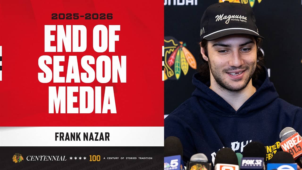 Frank Nazar END OF SEASON media 🎙️| Chicago Blackhawks