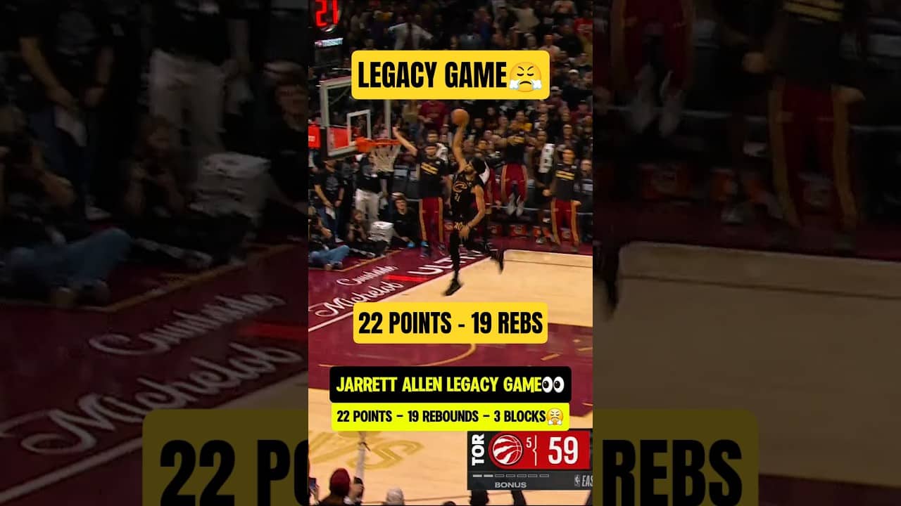 Jarrett Allen turned into PRIME SHAQ👀